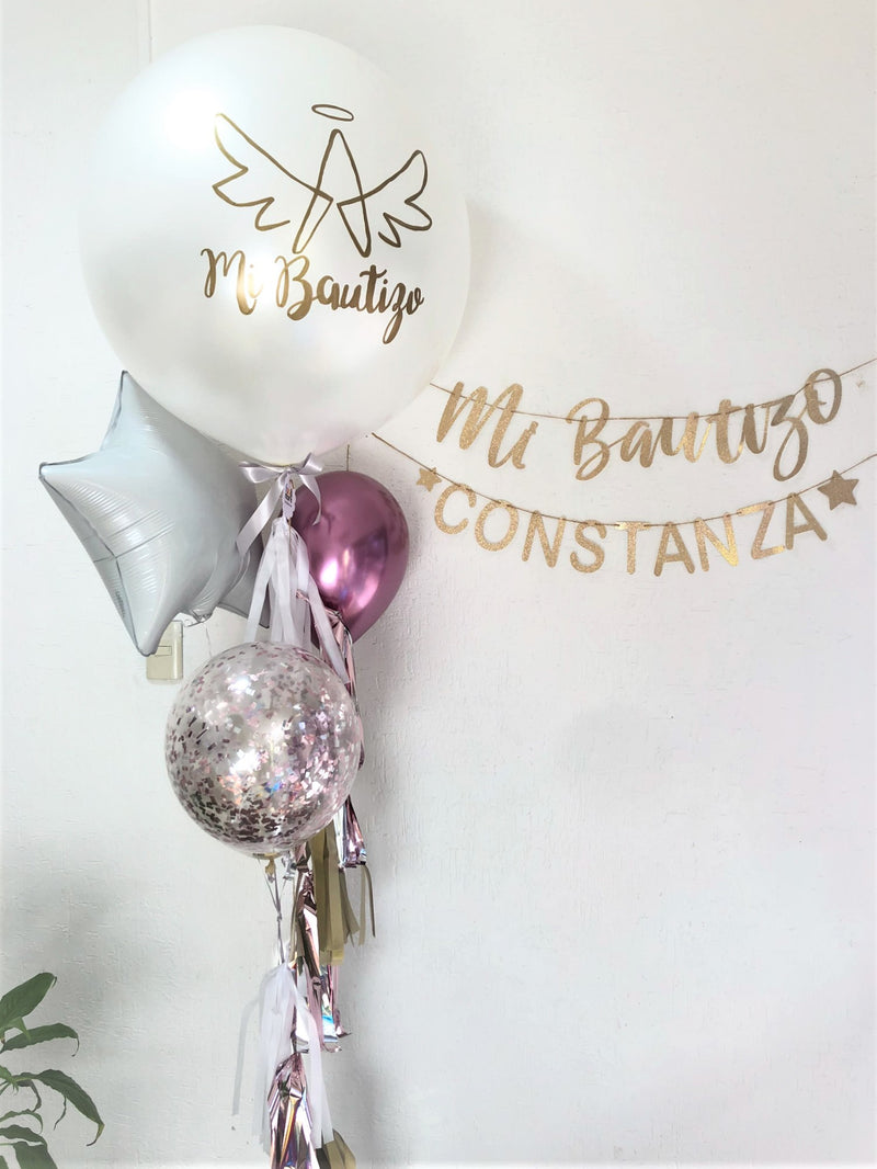 Bouquet Bautizo con letrero