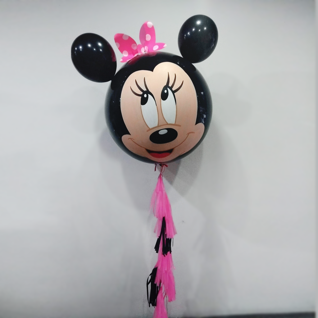 Globo Gigante de Minnie Pintado a Mano