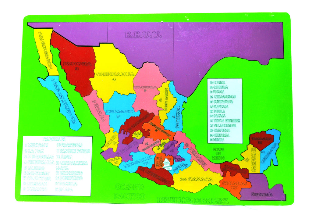 Mapa México Madera