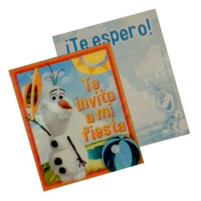Frozen Olaf Invitacion