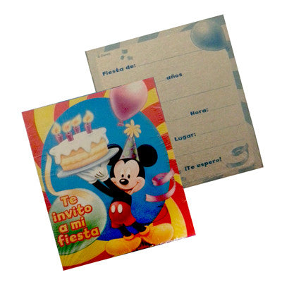 Mickey Mouse Invitacion